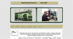 Desktop Screenshot of makimfg.com